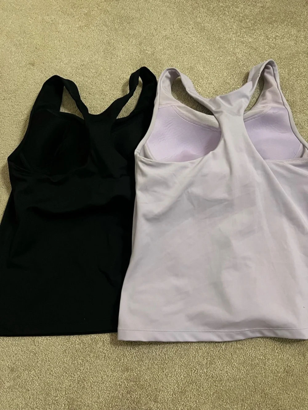 Nike Women’s Racerback Tank Tops - Black & Lavender